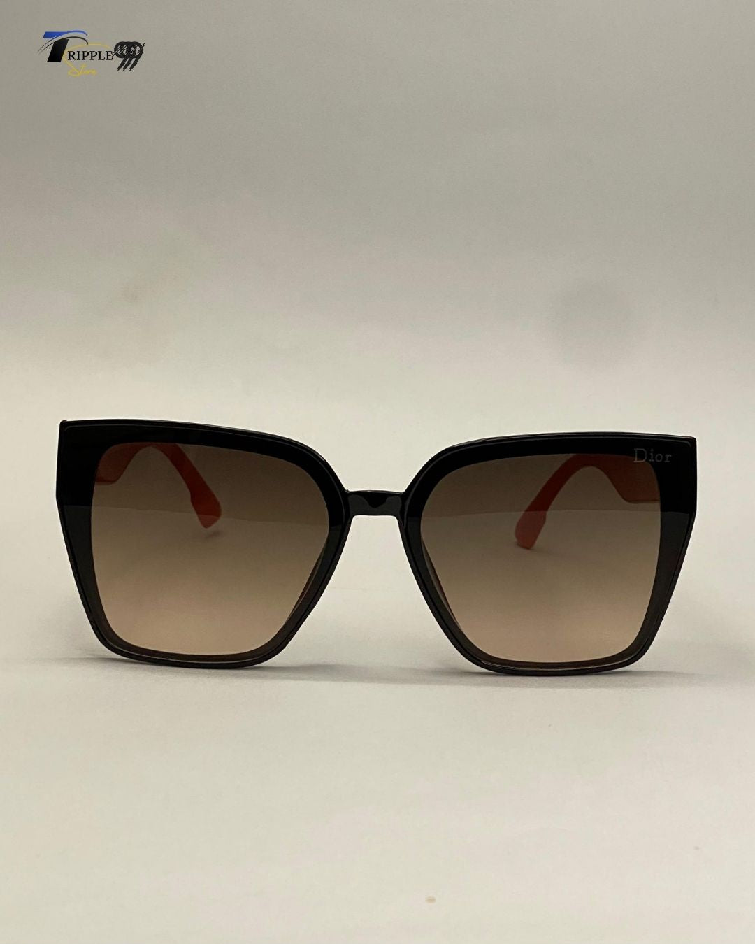 Luxury Orange & Black Square Sunglasses for Men & Women | Premium Designer Shades 2025