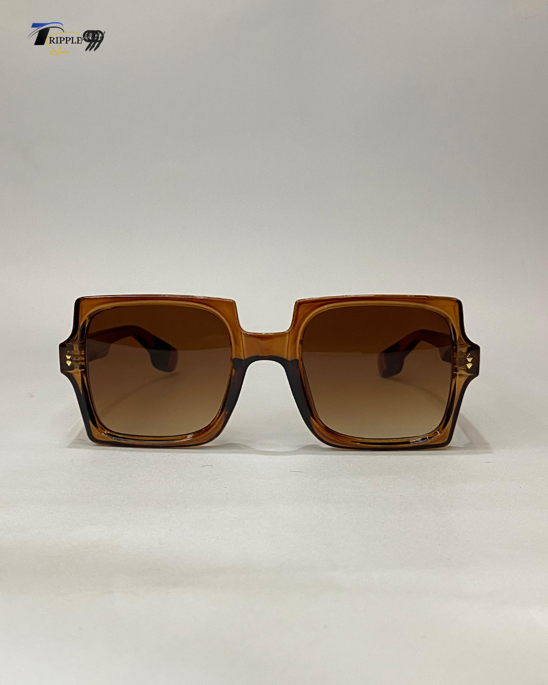 Trendy Oversized Square Sunglasses | Premium Brown Shades for Men & Women
