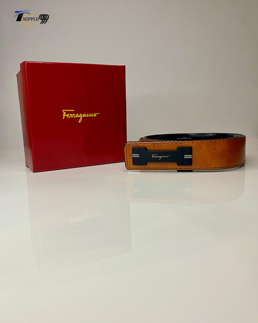 Luxury Ferragamo Menβs Leather Belt | Designer Formal & Casual Belt