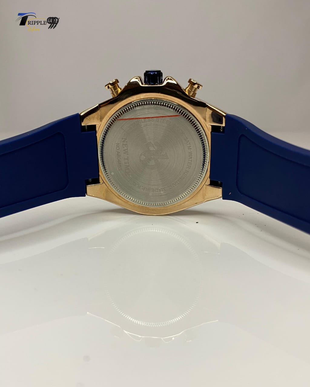 NEW TIME Luxury Blue and Black Chronograph Watch | Stylish Men’s Fashion Timepiece