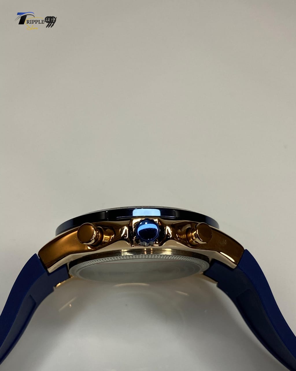 NEW TIME Luxury Blue and Black Chronograph Watch | Stylish Men’s Fashion Timepiece