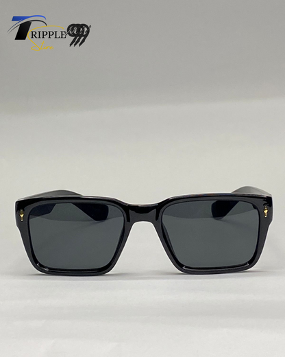 Premium Black Square Sunglasses | Luxury Unisex Shades