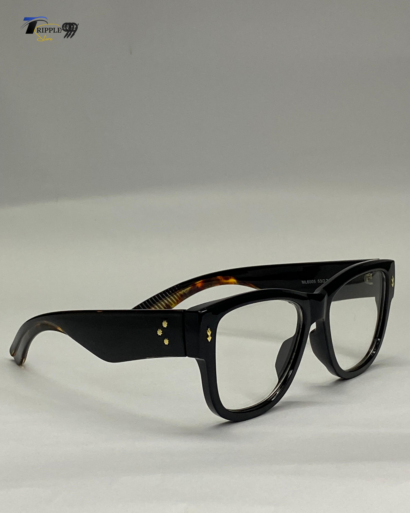 Classic Black Frame Glasses | Retro Style Eyewear for Men & Women