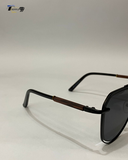 Trendy Black Frame Men’s Sunglasses | Stylish UV Protection Shades