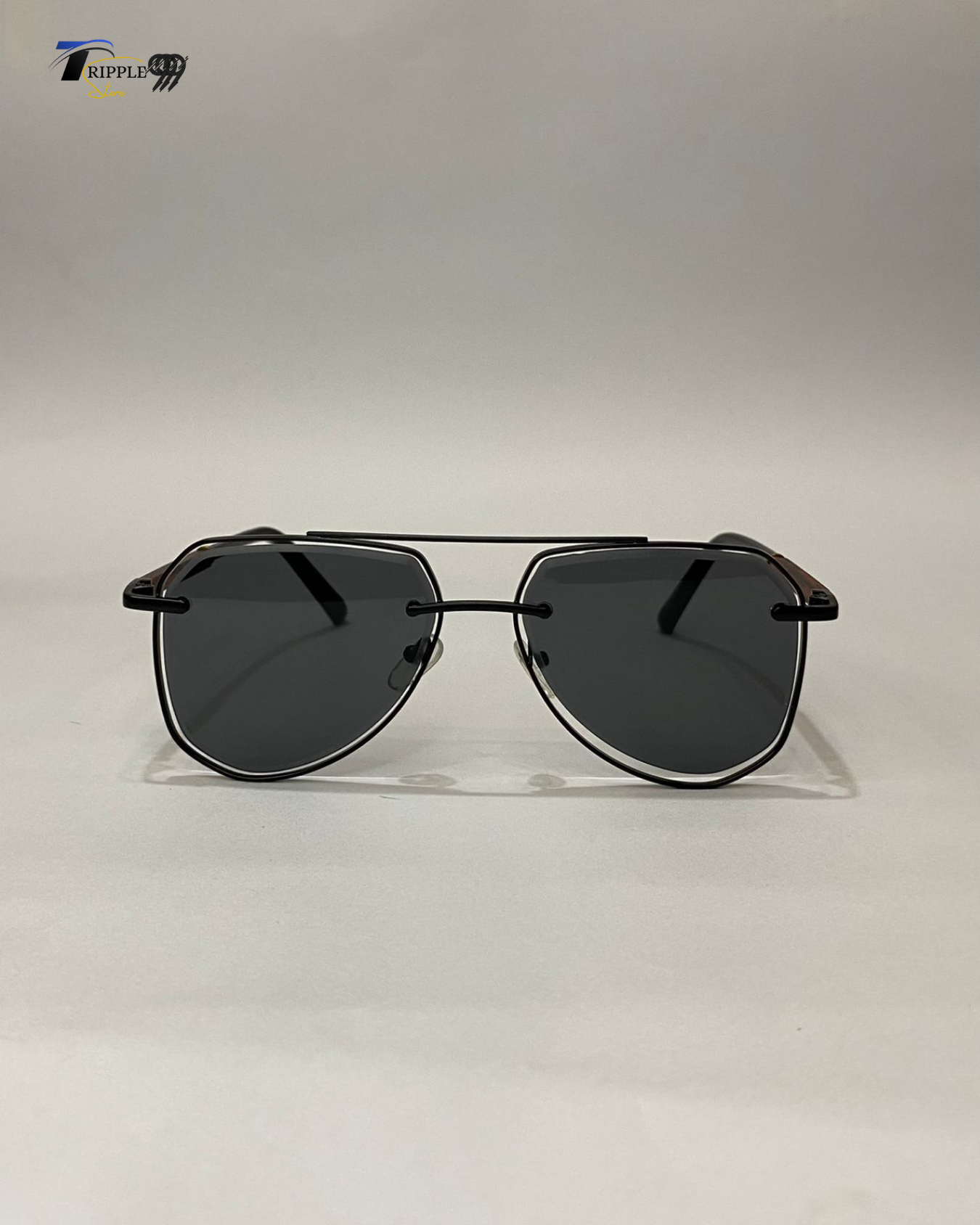 Trendy Black Frame Men’s Sunglasses | Stylish UV Protection Shades