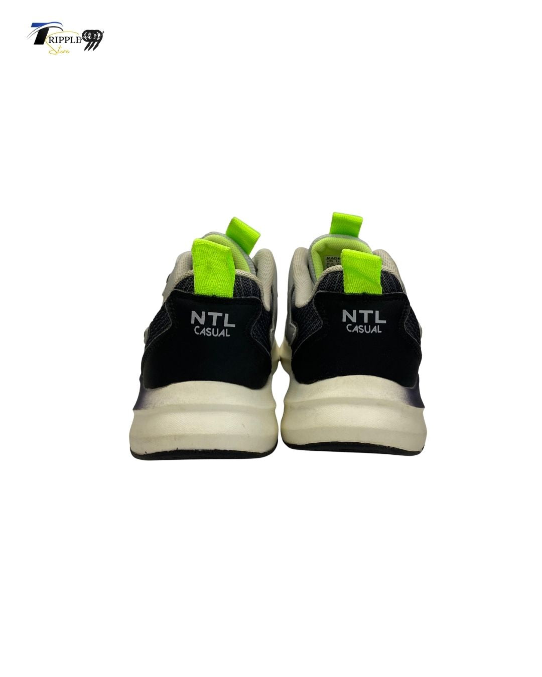 LIUTALUN Neon Yellow & Gray Chunky Sneakers | Men's Fashion Athletic/Running Shoes