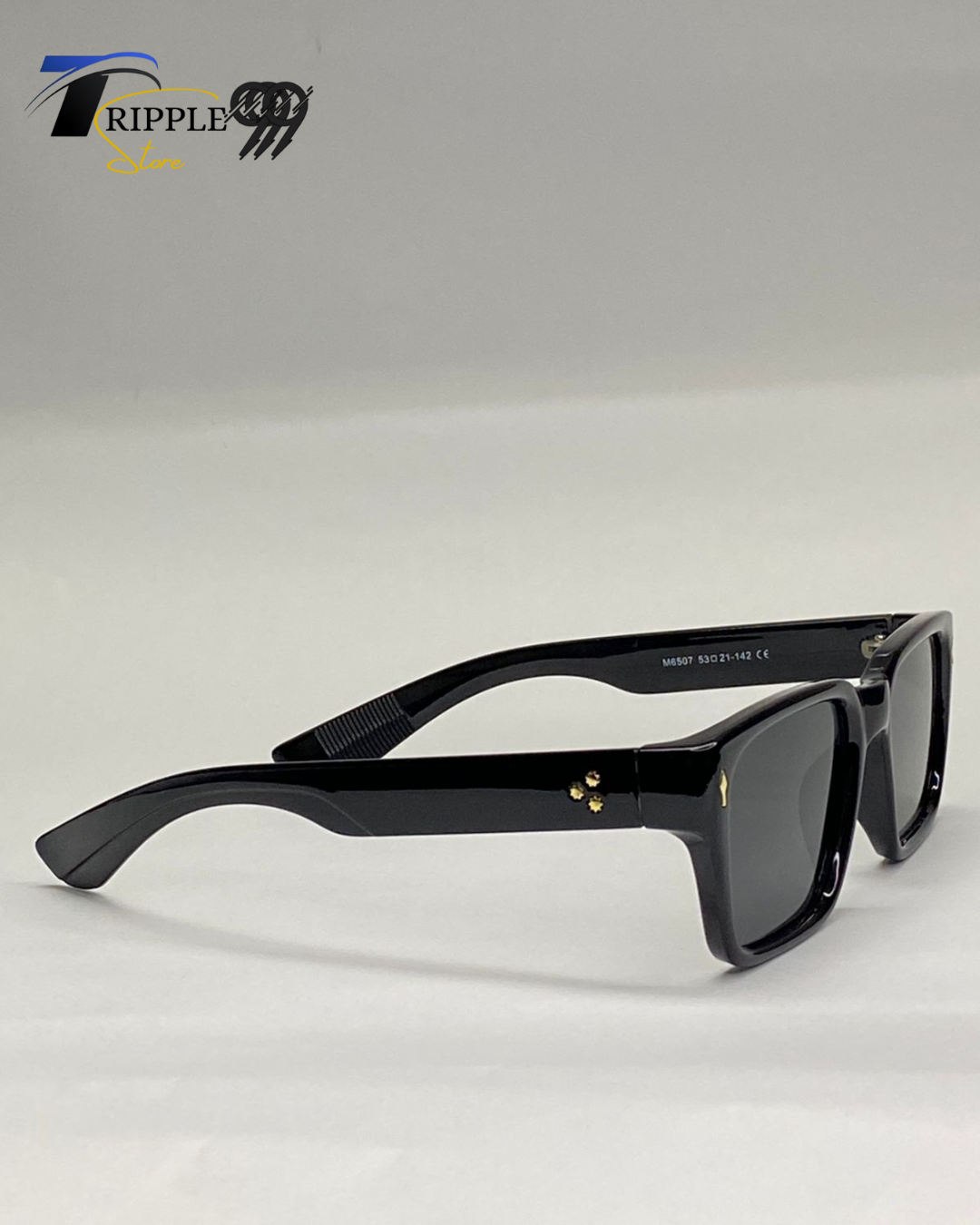 Premium Black Square Sunglasses | Luxury Unisex Shades