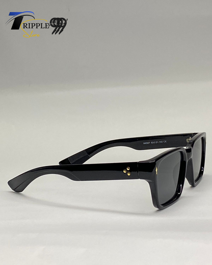 Premium Black Square Sunglasses | Luxury Unisex Shades