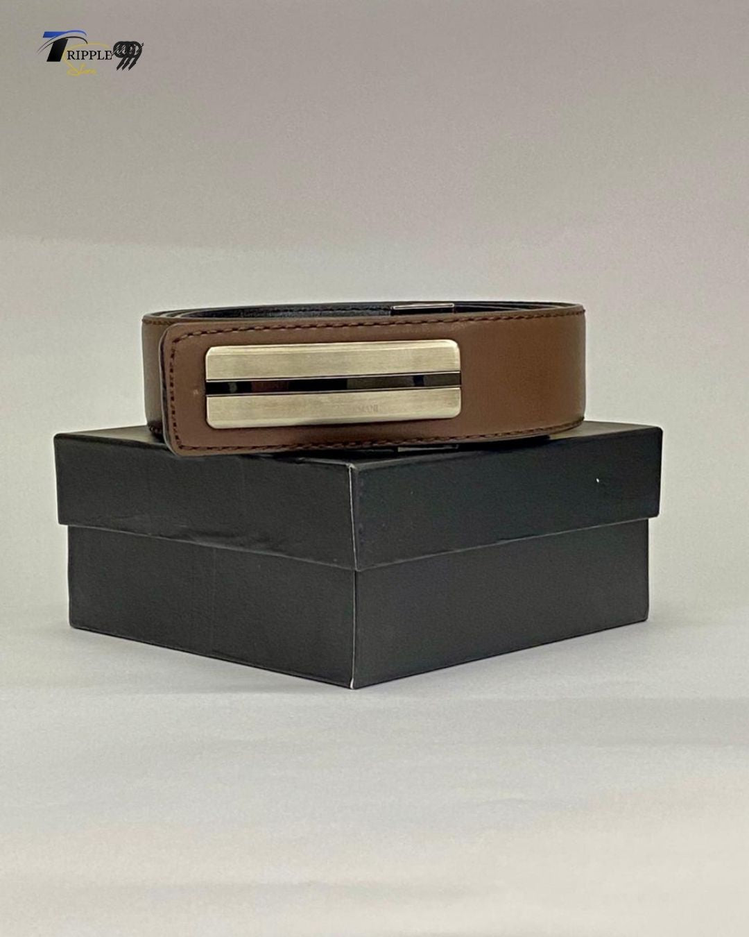 Premium Brown Leather Belt for Men | Elegant Formal Style