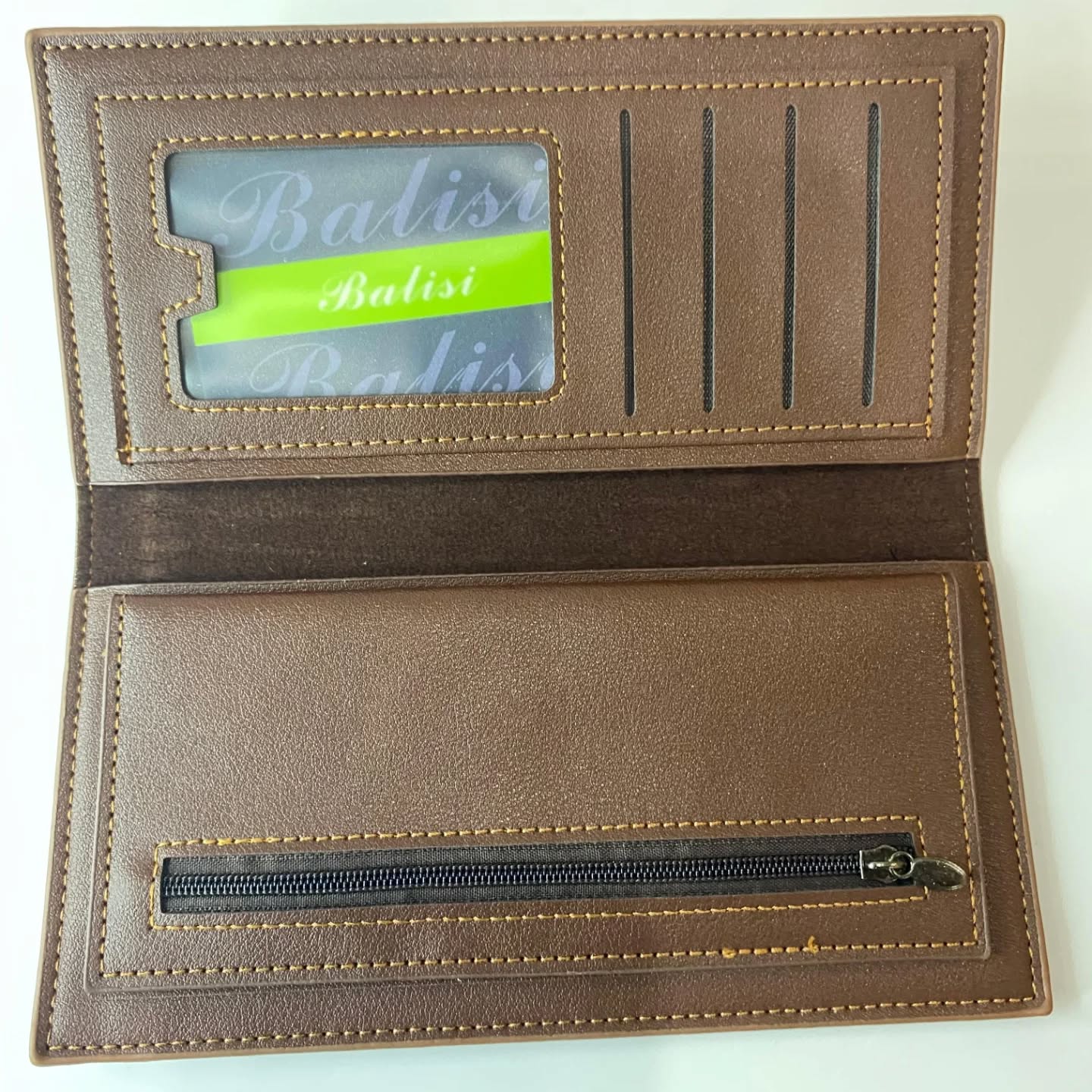 Balisi Genuine Leather Men Long Wallet – Slim & Spacious