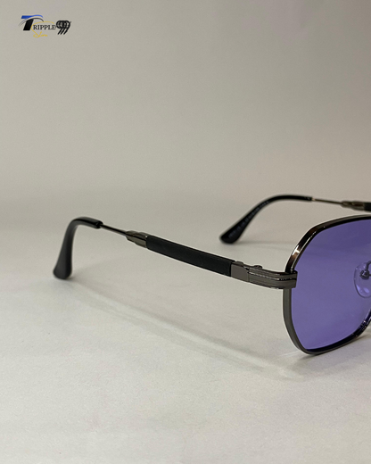 Polar Eagle Unisex Designer Sunglasses – Purple & Pink Lenses with Premium Black Frame