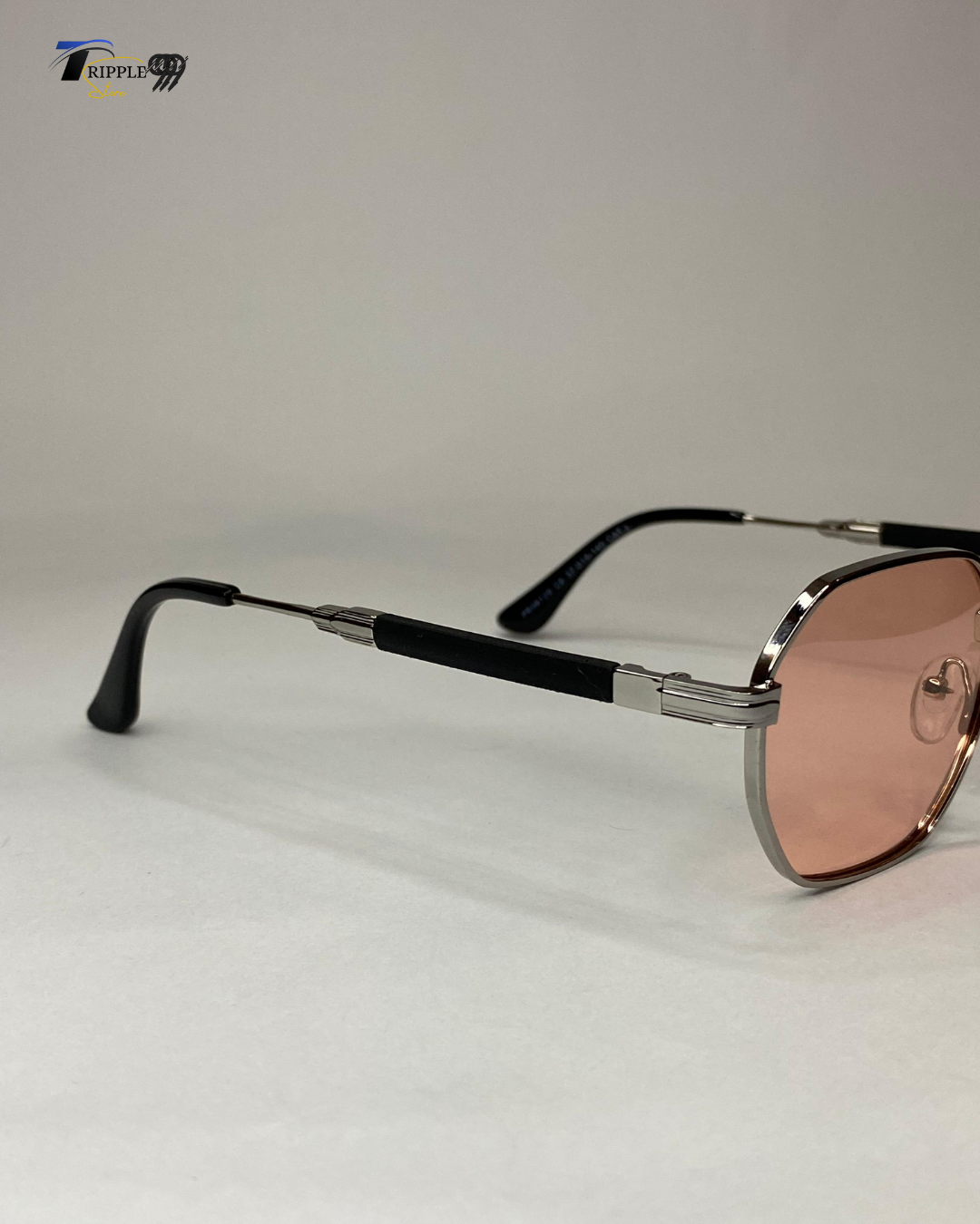 Polar Eagle Unisex Designer Sunglasses – Purple & Pink Lenses with Premium Black Frame