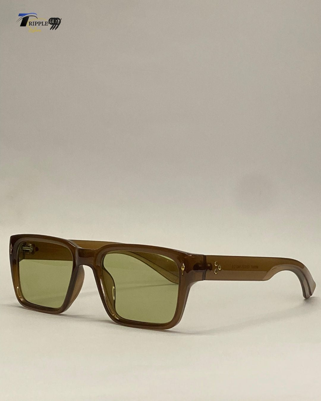 Trendy Brown Rectangular Sunglasses – Premium UV Protection Eyewear
