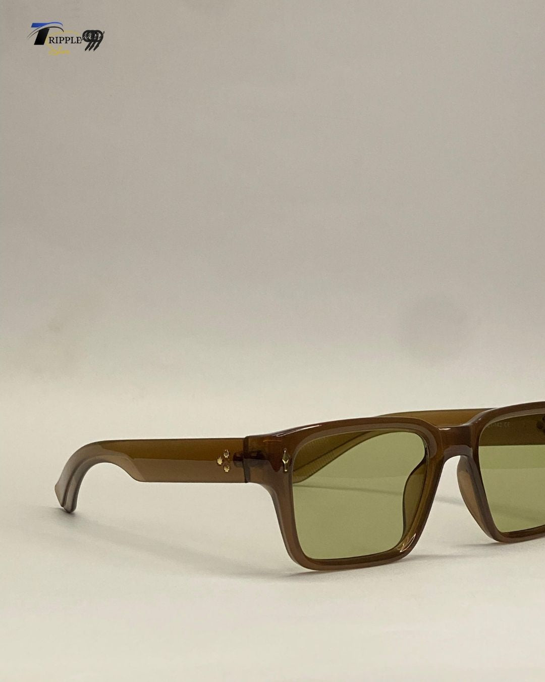 Trendy Brown Rectangular Sunglasses – Premium UV Protection Eyewear