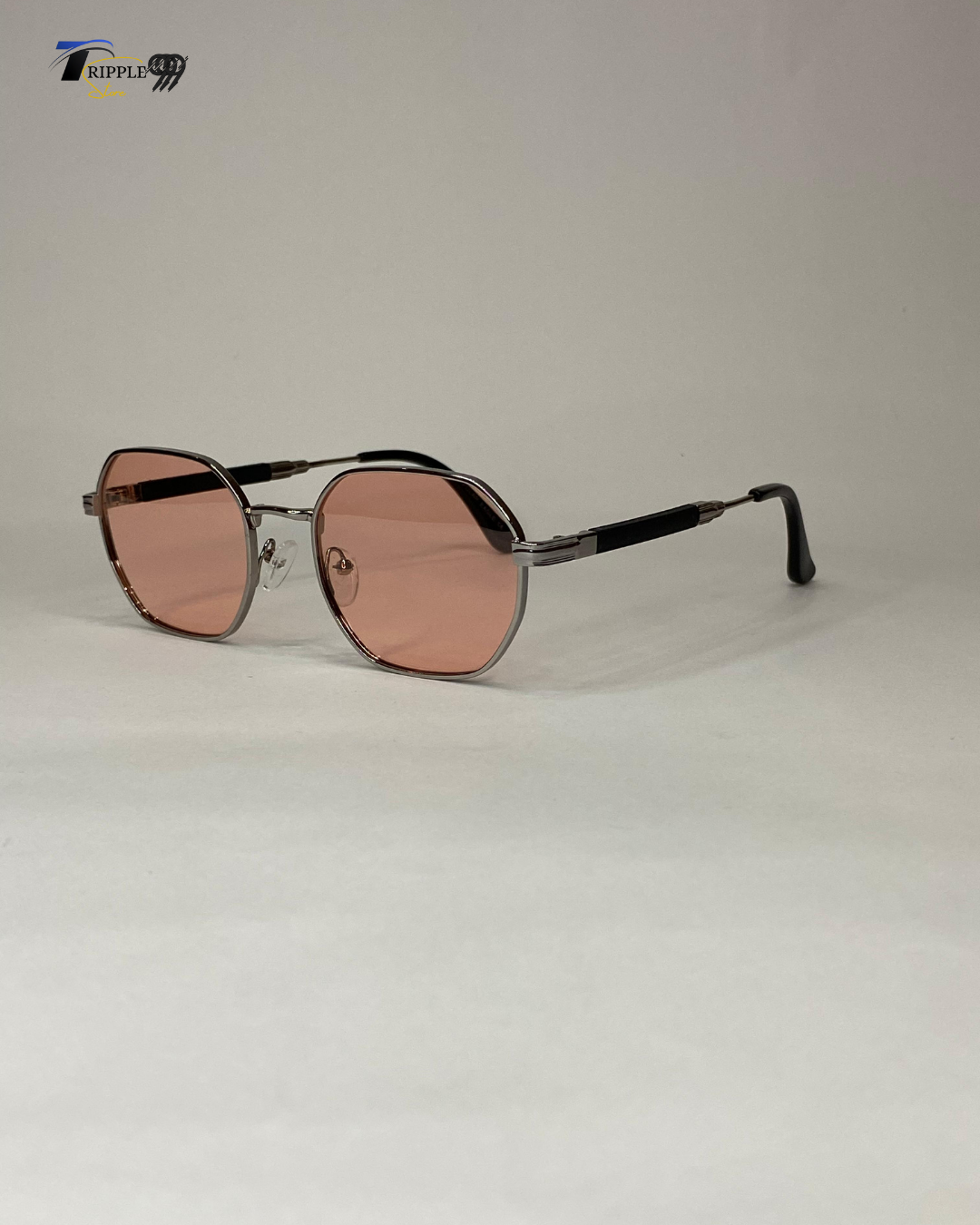 Polar Eagle Unisex Designer Sunglasses – Purple & Pink Lenses with Premium Black Frame