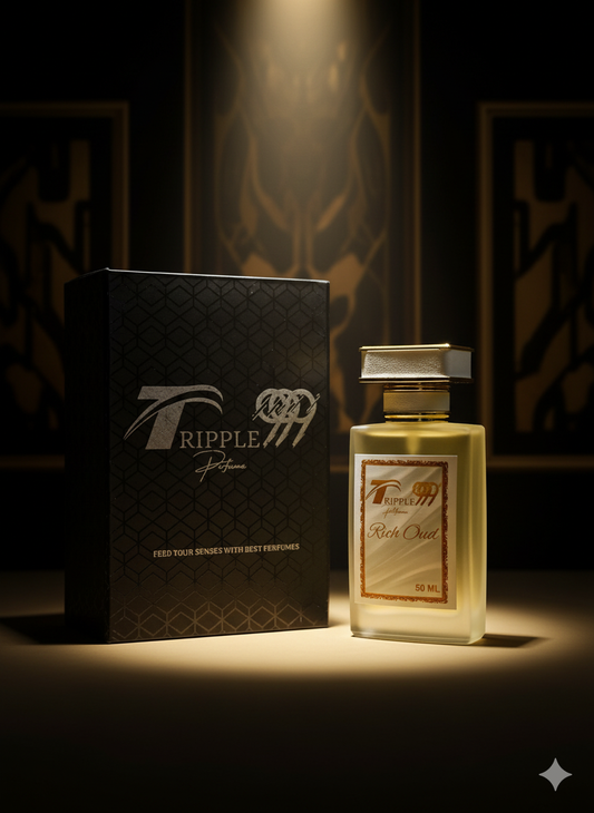 Rich Oud By Tripple 999 Perfume – Premium Long Lasting Oud Fragrance for Men - 50ML