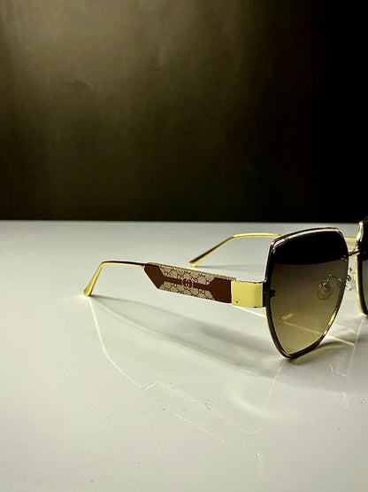 Gucci-Inspired Gold Frame Sunglasses for – Gradient Lenses, Luxury Look Unisex