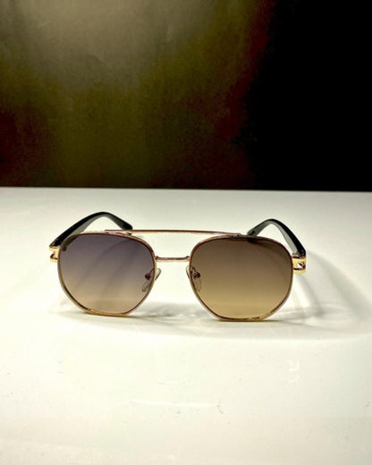 Louis Vuitton – 9091 – 55 – Golden Black – Metal - Sunglasses – Unisex