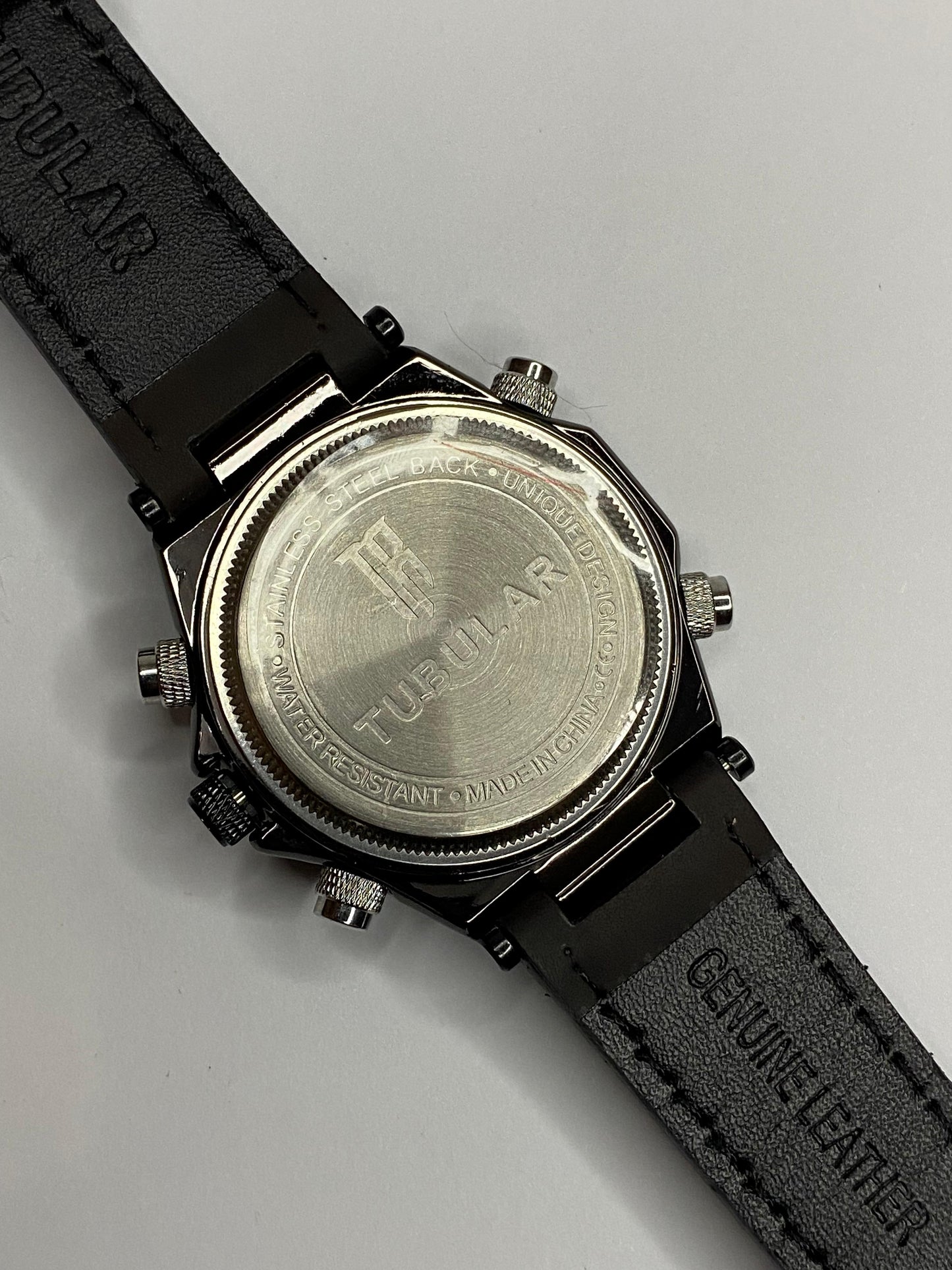 Tubular Analog / Digital watch - Premium Leather Edition