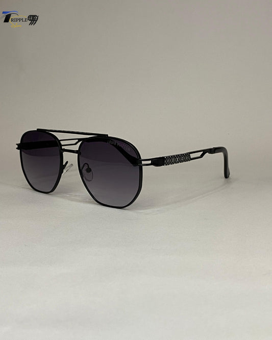 Stylish Black Louis Vuitton Sunglasses with Gradient Lenses
