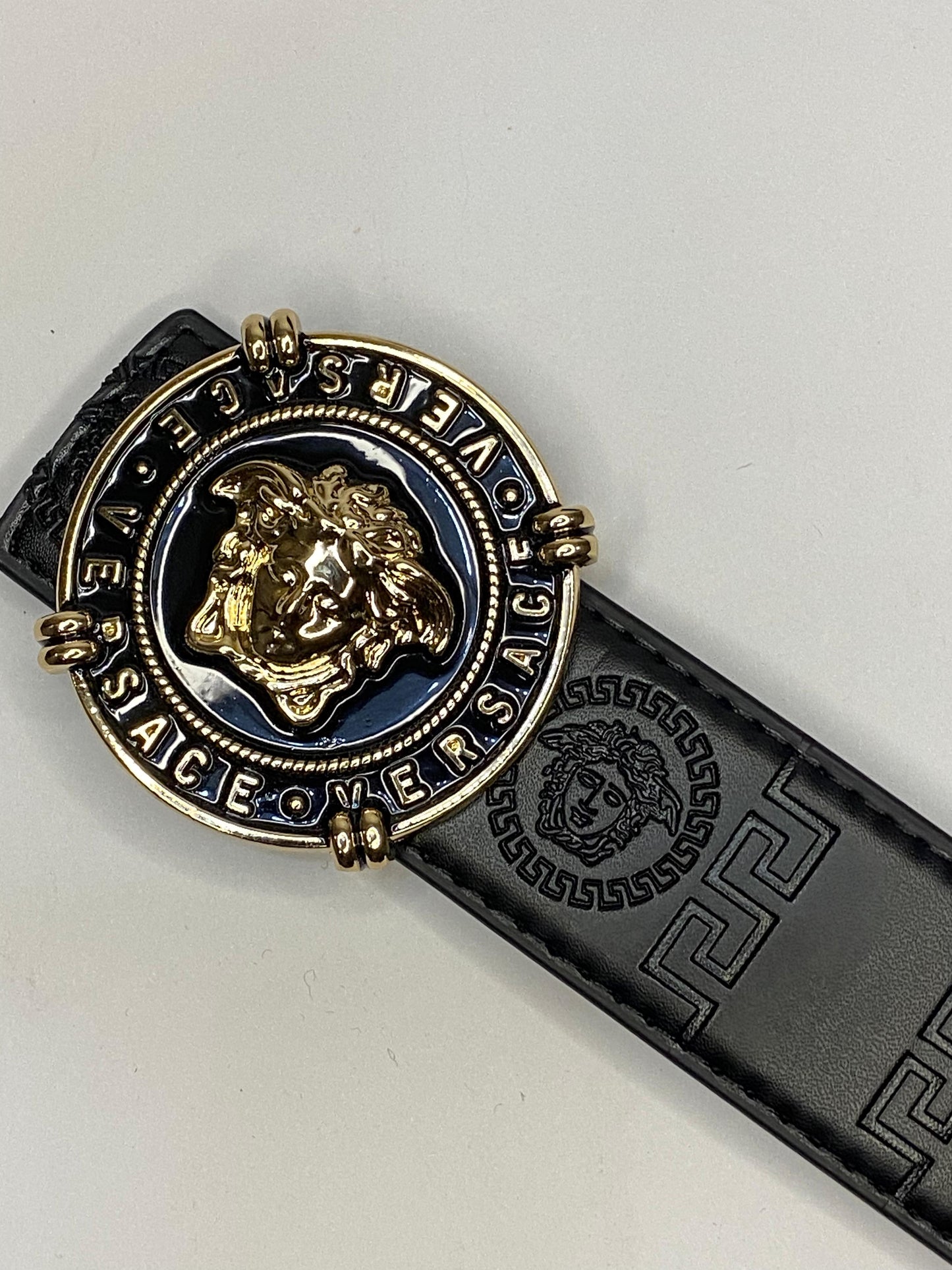 Versace Original Leather Designer Belt for Men | Premium Fashion Statement 2025 Waist : 46