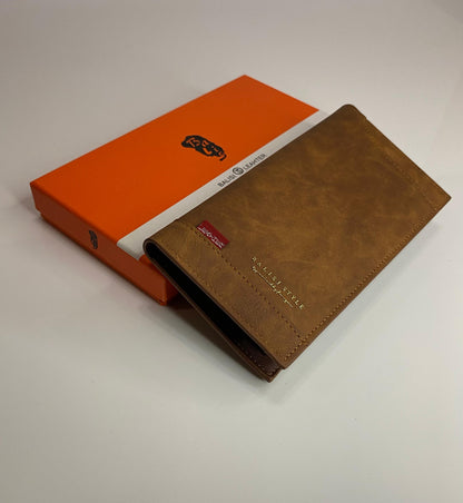 Balisi Genuine Leather Men Long Wallet – Slim & Spacious