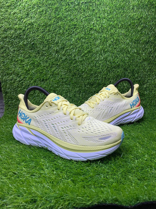 HOKA Clifton 8 "Custard Edition" – Premium+ Performance Running Shoes
