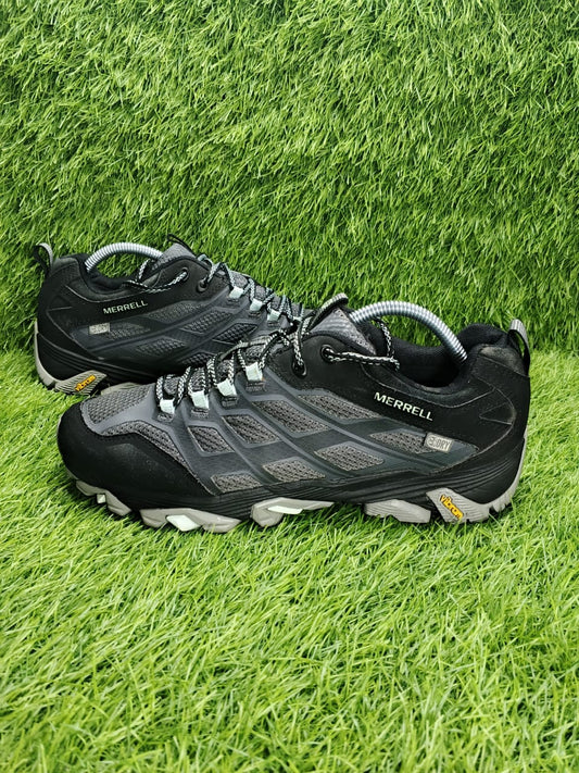 Merrell Men's Moab FST GORE-TEX - Waterproof Hiking Shoes (Black/Grey)